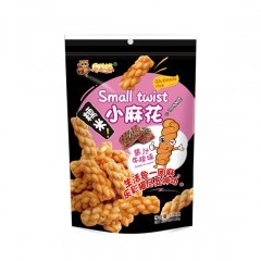 安康硒品1号店 红庆食品 传统手工糯米小麻花128g*6袋（海苔味、酱汁牛排味）